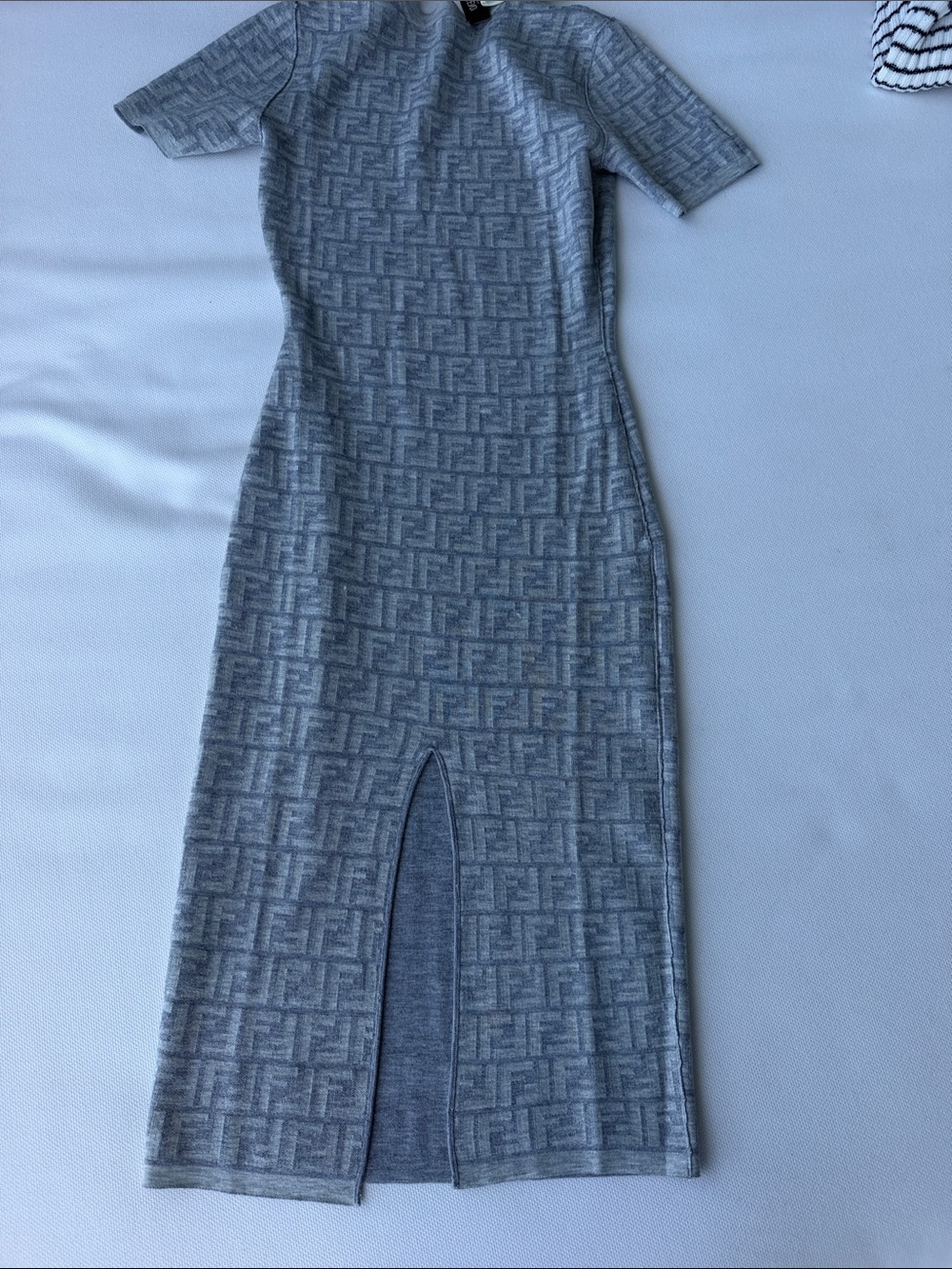 Reversible Monogram Fitted Midi Dress - Picture 3 of 3